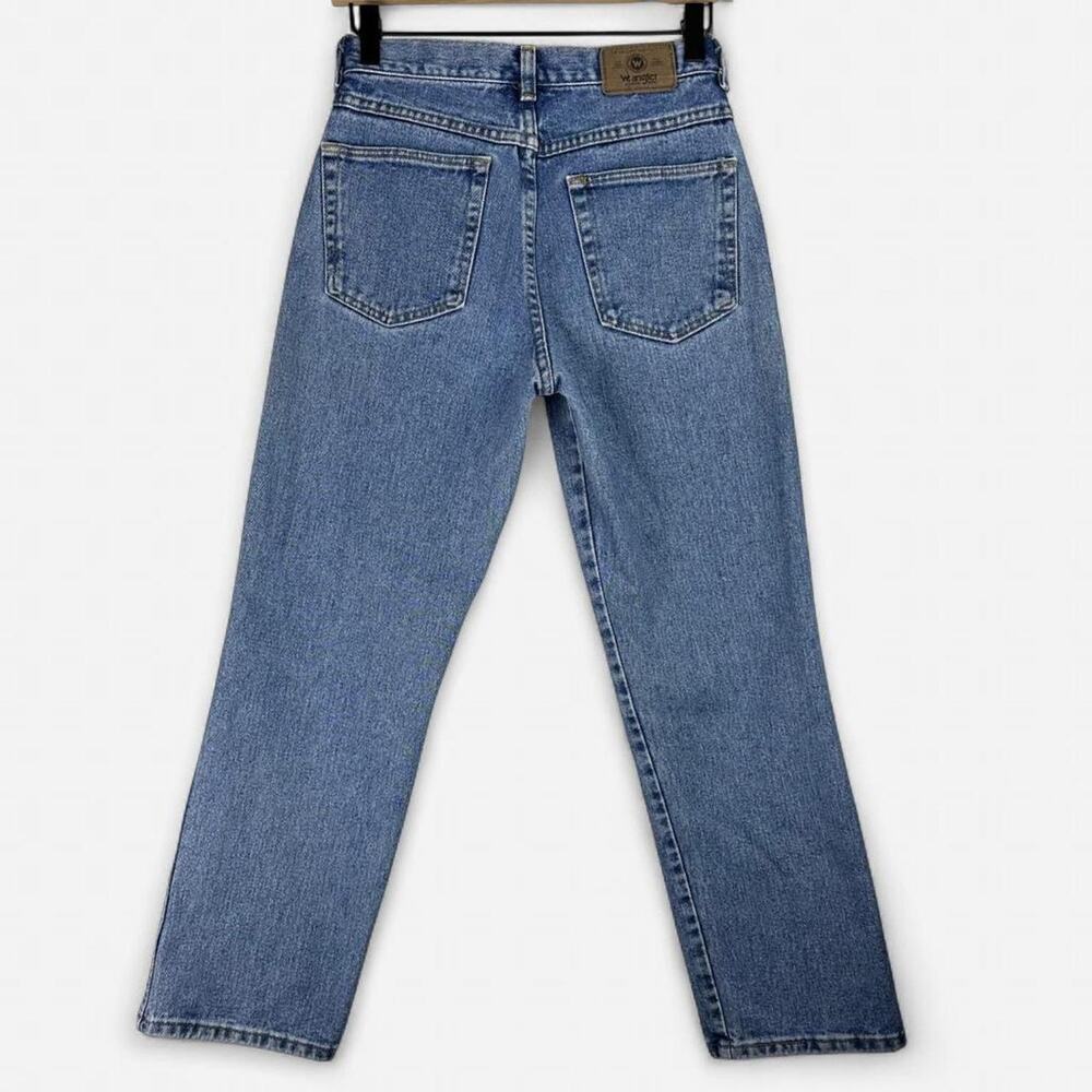 Wrangler vintage style straight leg jeans light wash high rise - Picture 2 of 8